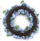 2-Pack: 24" Blue Hydrangea Wreath with Grapevine Ring by Floral Home®